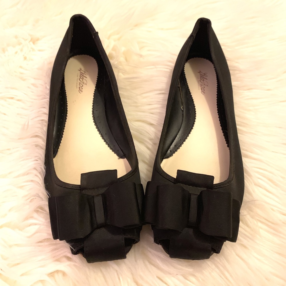 Lela Rose Satin Bow Payless flats size 7